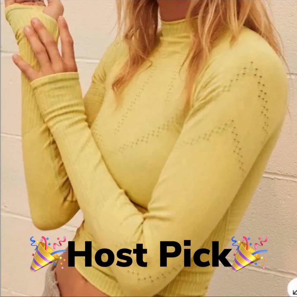 FREE PEOPLE Good Karma Hi-neck Layering Top